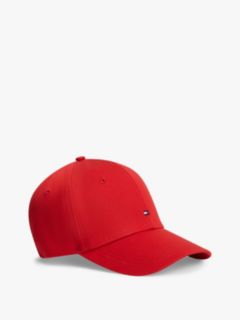 Hilfiger Flag Embroidery Six-Panel Baseball Cap — Red 1