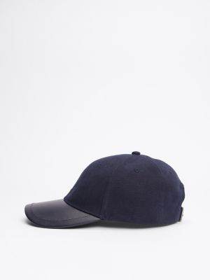 blau hilfiger flag baseball-cap mit glattem finish für herren - tommy hilfiger