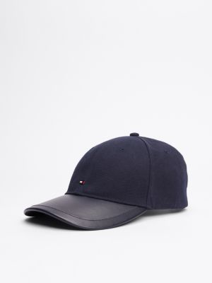 blue hilfiger flag smooth peak baseball cap for men tommy hilfiger