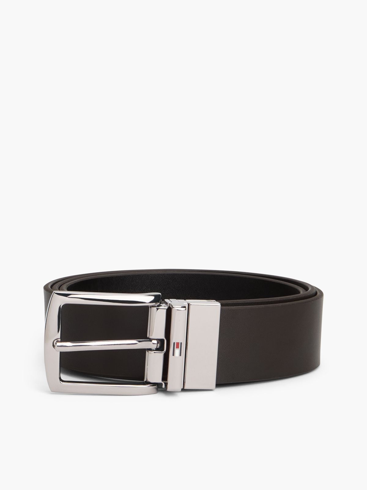 Denton Leather Reversible Belt — Black