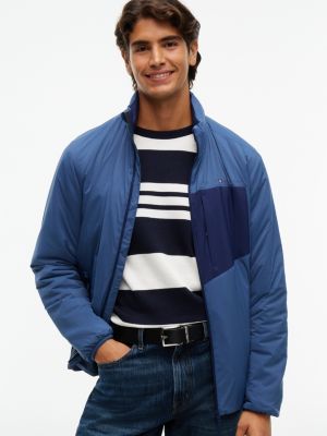 blue denton two-tone reversible leather belt for men tommy hilfiger