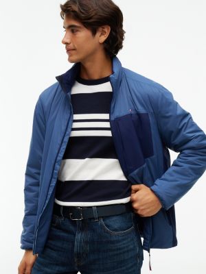 blue denton two-tone reversible leather belt for men tommy hilfiger