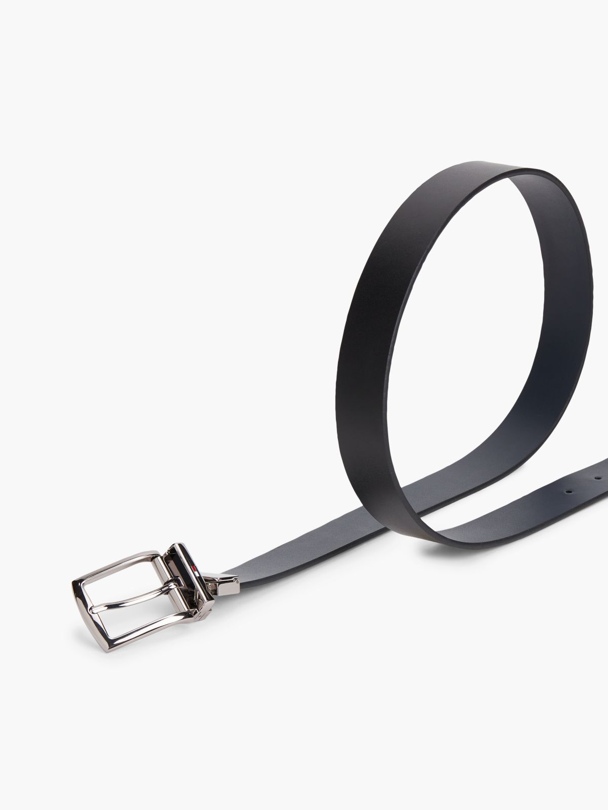 Denton Leather Reversible Belt — Blue