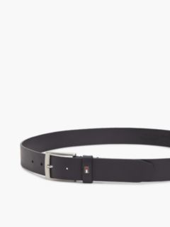 Leather Square Buckle Enamel Flag Belt — Blue 5
