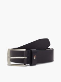 Leather Square Buckle Enamel Flag Belt — Blue 1