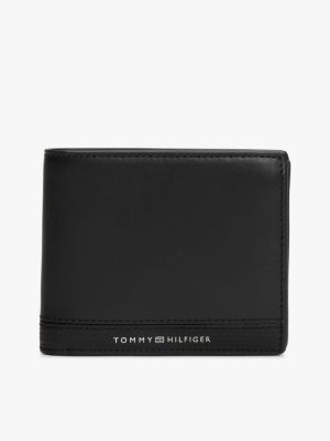 portafogli bifold th business in pelle black da uomini tommy hilfiger