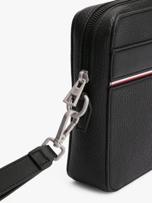 pochette corporate con logo nero da uomini tommy hilfiger