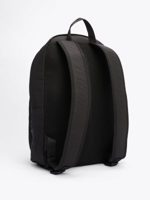 sac à dos arrondi à logo black pour hommes tommy hilfiger