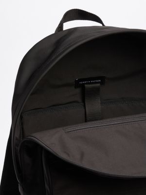 schwarz kuppelförmiger logo-rucksack für herren - tommy hilfiger