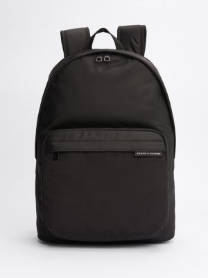 schwarz kuppelförmiger logo-rucksack für herren - tommy hilfiger