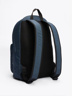 blau kuppelförmiger logo-rucksack für herren - tommy hilfiger