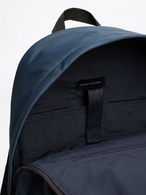 sac à dos arrondi à logo bleu pour hommes tommy hilfiger