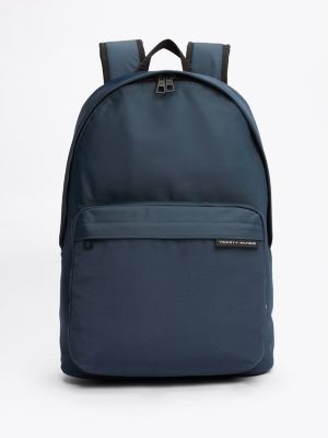 blue kuppelförmiger logo-rucksack für herren - tommy hilfiger