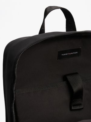 schwarz rucksack mit laptop-fach und logo für herren - tommy hilfiger