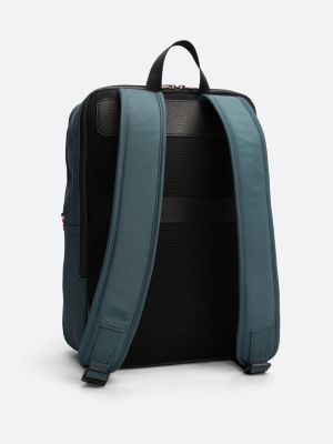 blau rucksack mit laptop-fach und logo für herren - tommy hilfiger