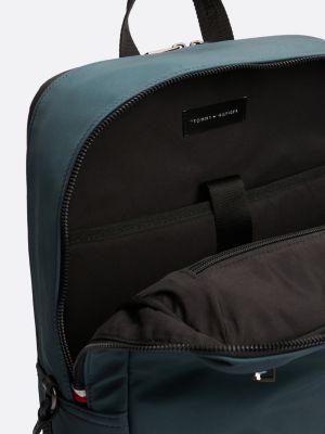 blau rucksack mit laptop-fach und logo für herren - tommy hilfiger