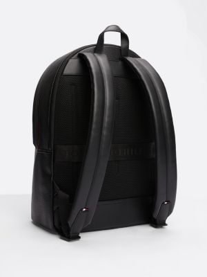 black corporate dome backpack for men tommy hilfiger