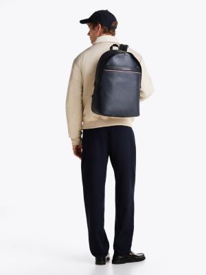 blue corporate dome backpack for men tommy hilfiger