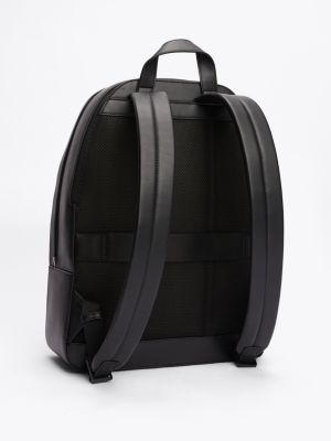 black th monogram backpack for men tommy hilfiger