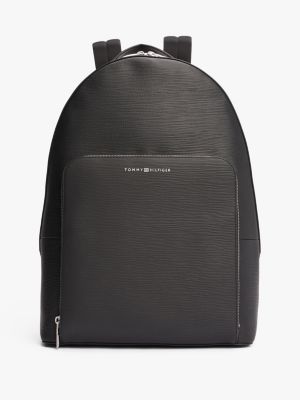 black th business leather rucksack für herren - tommy hilfiger