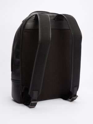 multi casual leather backpack for men tommy hilfiger