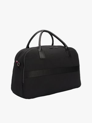 black luggage tag duffel bag for men tommy hilfiger