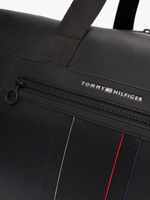 black metal logo duffel bag for men tommy hilfiger