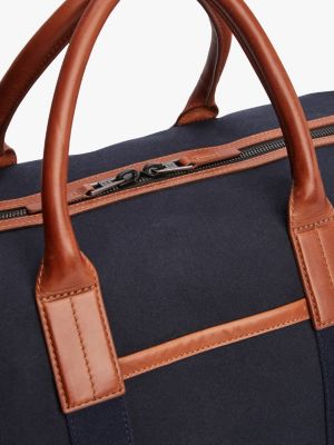 multi casual canvas duffel bag for men tommy hilfiger