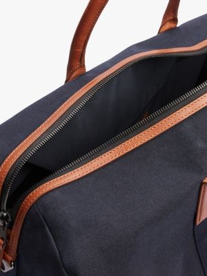 multi casual canvas duffel bag for men tommy hilfiger