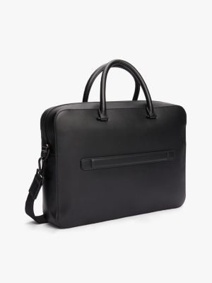 schwarz th monogram laptop-tasche für herren - tommy hilfiger