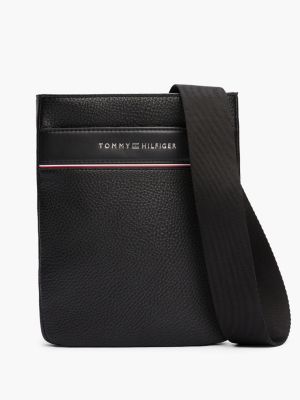 borsa a tracolla th business black da uomini tommy hilfiger