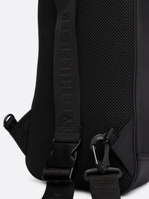 black repeat logo strap sling bag for men tommy hilfiger