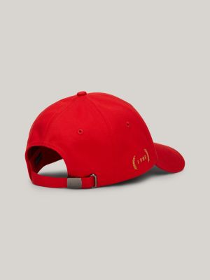 gorra de béisbol 1985 colección tommy hilfiger paris red de hombres tommy hilfiger