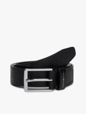 Coffret ceinture et porte cartes a monogramme Noir Tommy Hilfiger