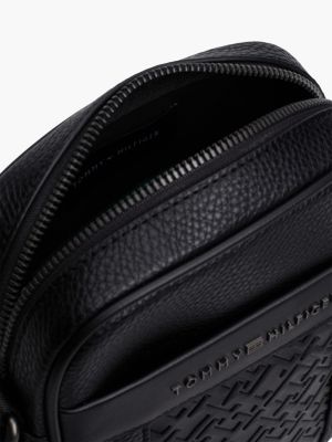 TH Monogram Reportertasche | Schwarz | Tommy Hilfiger