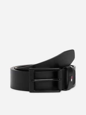 black enamel flag leather belt gift set for men tommy hilfiger