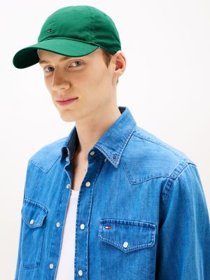 grün baseball-cap mit hilfiger flag für herren - tommy hilfiger