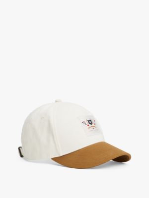 gorra con parche del escudo multi de hombres tommy hilfiger