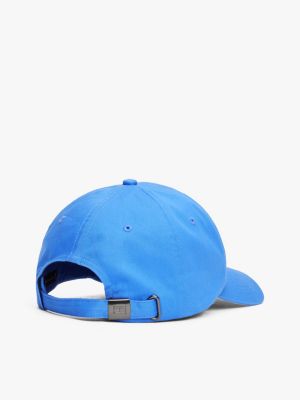 blau 6-panel-baseball-cap für herren - tommy hilfiger