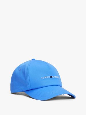 cappello da baseball con bandierina ricamata blue da uomini tommy hilfiger