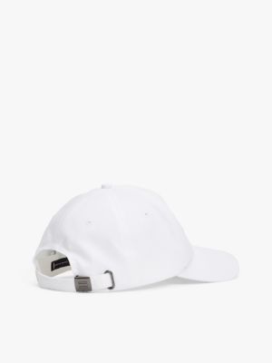 white six-panel baseball cap for men tommy hilfiger