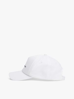 white six-panel baseball cap for men tommy hilfiger