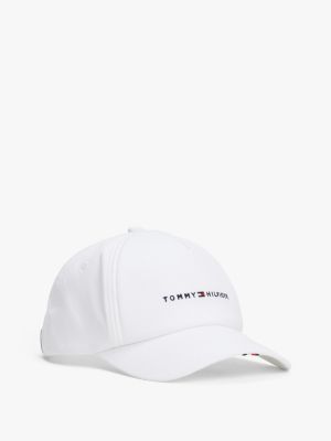 gorra de béisbol de seis paneles white de hombres tommy hilfiger