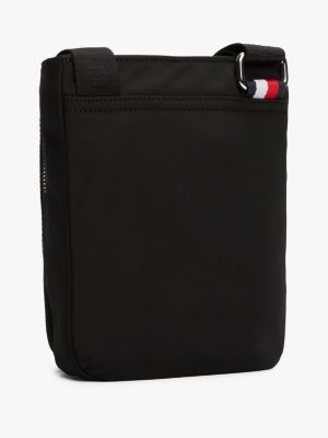 borsa a tracolla th business con logo nero da uomini tommy hilfiger