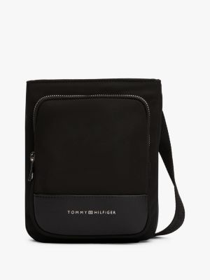 bandolera th business con logo black de hombres tommy hilfiger