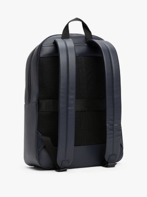 multi signature textured backpack for men tommy hilfiger