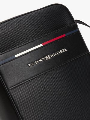 sac reporter emblématique à bandoulière noir pour hommes tommy hilfiger