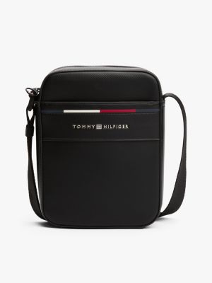 black signature crossbody-reporter-tasche für herren - tommy hilfiger