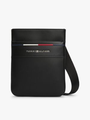 sac bandoulière emblématique noir pour hommes tommy hilfiger