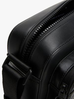 sac messenger emblématique à bandoulière noir pour hommes tommy hilfiger